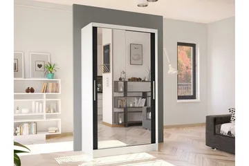 Glenmore Garderob m. Spegel White - Oppbevaring - Garderober & garderobesystem