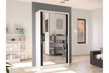 Glenmore Garderob m. Spegel White - Oppbevaring - Garderober & garderobesystem