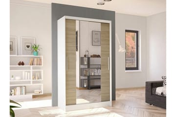 Glenmore Garderob m. Spegel White - Oppbevaring - Garderober & garderobesystem