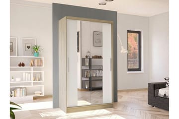 Glenmore Garderob m. Spegel White - Oppbevaring - Garderober & garderobesystem