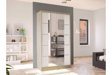 Glenmore Garderob m. Spegel White - Oppbevaring - Garderober & garderobesystem