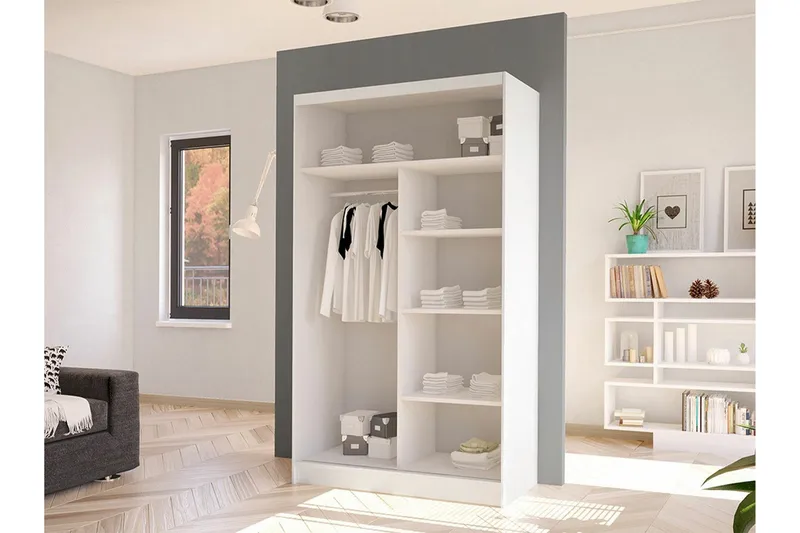Glenmore Garderob NO_BRAND White - Oppbevaring - Garderober & garderobesystem