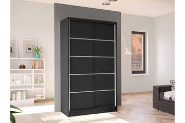 Glenmore Garderobe 100 cm i Malt Tre - Sort - Oppbevaring - Garderober & garderobesystem
