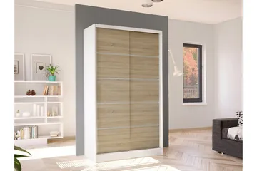 Glenmore Garderobeskap 100 cm i Lyst Tre - Hvit - Oppbevaring - Garderober & garderobesystem