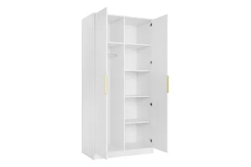 Gudelia Garderob 102x216 cm - Beige - Oppbevaring - Garderober & garderobesystem