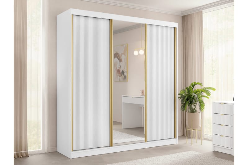 Gudelia Garderobe 200x216 cm - Blå - Oppbevaring - Garderober & garderobesystem