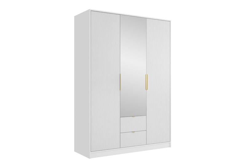 Gudelia Garderobeskap 151x216 cm, Hvit