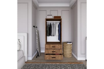 Haaken Garderobe 60x174,8 cm - Brun - Oppbevaring - Garderober & garderobesystem