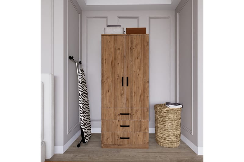 Haaken Garderobe 60x174,8 cm - Brun - Oppbevaring - Garderober & garderobesystem