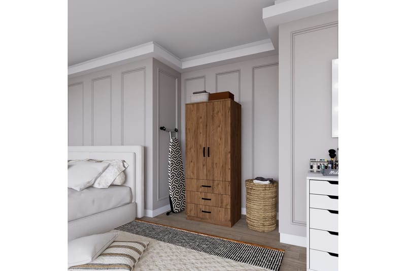 Haaken Garderobe 60x174,8 cm, Brun