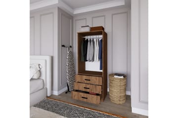 Haaken Garderobe 60x174,8 cm - Brun - Oppbevaring - Garderober & garderobesystem