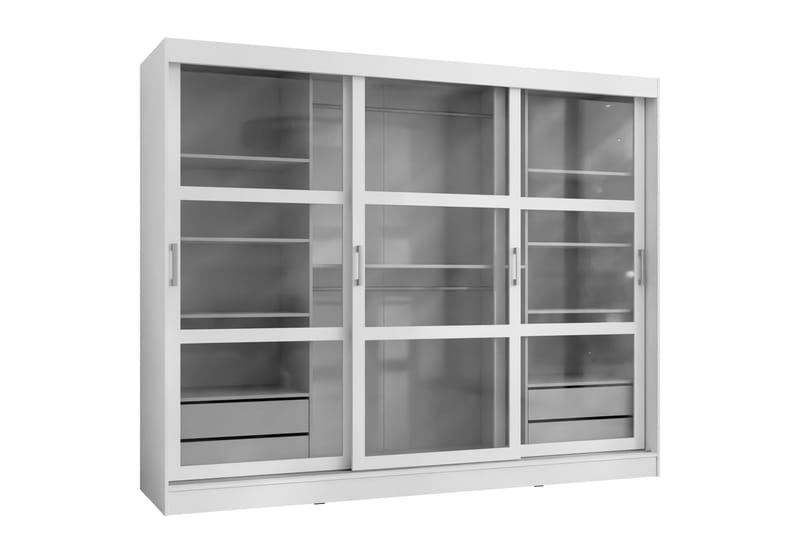 Harvans Garderobeskap 250x203 cm, Hvit