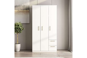 Hearst Garderobe 90x171,8 cm - Hvit - Oppbevaring - Garderober & garderobesystem