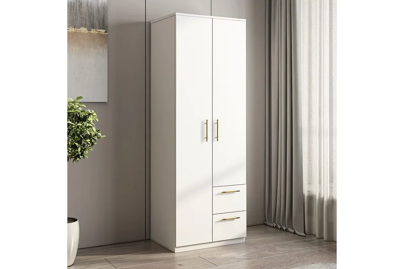 Hearst Garderobesskåp 60x171,8 cm - Hvit - Oppbevaring - Garderober & garderobesystem