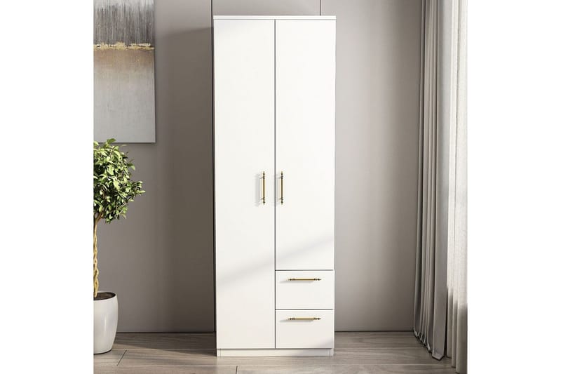 Hearst Garderobesskåp 60x171,8 cm - Hvit - Oppbevaring - Garderober & garderobesystem
