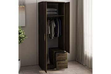 Hearst Garderobesskåp 60x171,8 cm - Valnøtt - Oppbevaring - Garderober & garderobesystem