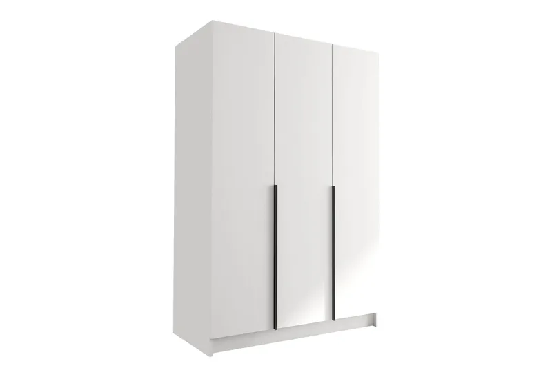 Herrljunga Garderobe 150 cm, Hvit/Svart