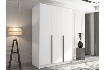 Herrljunga Garderobe 150 cm - Hvit/Svart - Oppbevaring - Garderober & garderobesystem