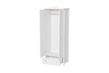 Hilts Garderob 85x196 cm Vit||Pink - Oppbevaring - Garderober & garderobesystem
