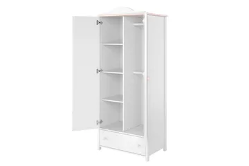Hilts Garderobeskap 85x196 cm i Tre - Hvit - Oppbevaring - Garderober & garderobesystem