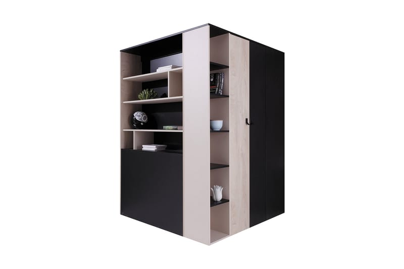 HjørneGarderobe Betulia 135 cm - Garderobeskap - Hjørnegarderobe