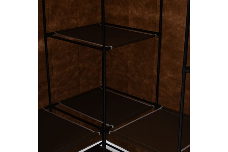 Hjørnegarderobe brun 130x87x169 cm - Garderobeskap - Hjørnegarderobe