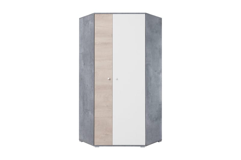 HjørneGarderobe Indora 90 cm - Garderobeskap - Hjørnegarderobe