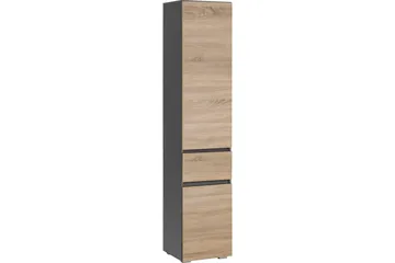 Hudnall Garderobe 38x35 cm Høy - Antrasitt/Hvit - Oppbevaring - Garderober & garderobesystem