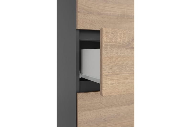 Hudnall Garderobe 38x35 cm Høy - Antrasitt/Hvit - Oppbevaring - Garderober & garderobesystem