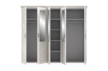 Hurlston Garderobe 255 cm - Hvit - Oppbevaring - Garderober & garderobesystem
