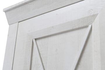 Hurlston Garderobe 255 cm - Hvit - Oppbevaring - Garderober & garderobesystem