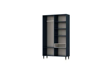 Includo Garderobe 120 cm i Malt Tre - Blå - Oppbevaring - Garderober & garderobesystem