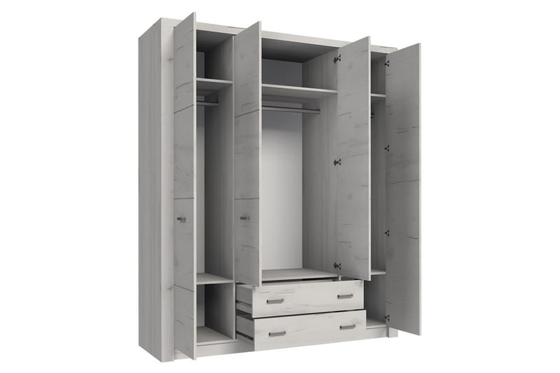 Indianapolis Garderobe 178x58x214 cm - Oppbevaring - Garderober & garderobesystem
