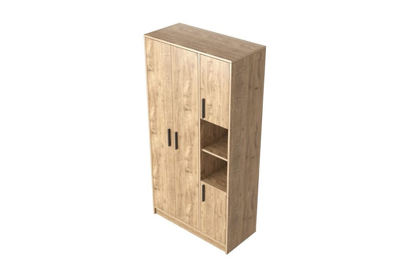 Iskral Garderobe 90x177 cm - Brun - Oppbevaring - Garderober & garderobesystem