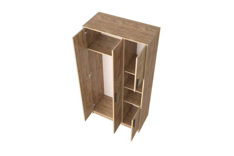Iskral Garderobe 90x177 cm - Brun - Oppbevaring - Garderober & garderobesystem