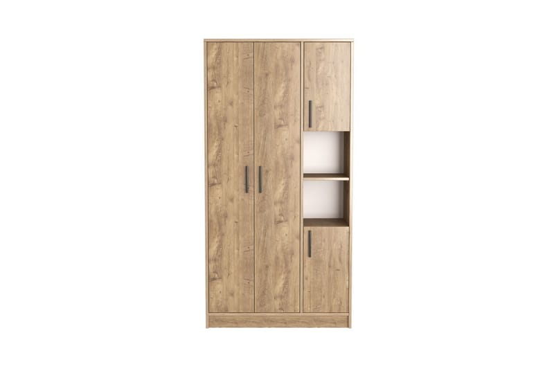 Iskral Garderobe 90x177 cm - Brun - Oppbevaring - Garderober & garderobesystem