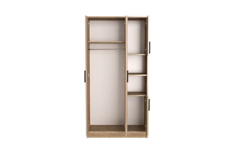 Iskral Garderobe 90x177 cm - Brun - Oppbevaring - Garderober & garderobesystem