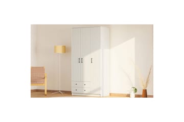 Ivon Garderobe 105x184 cm - Matt Hvit - Oppbevaring - Garderober & garderobesystem