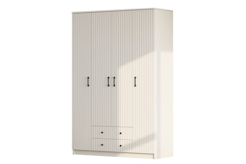 Ivon Garderobe 140x210 cm - Matt Hvit - Oppbevaring - Garderober & garderobesystem