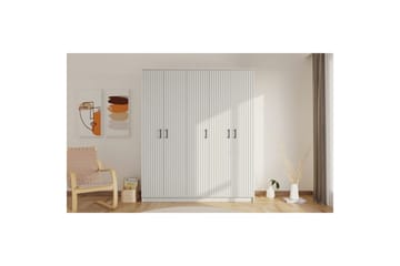 Ivon Garderobe 175x184 cm - Matt Hvit - Oppbevaring - Garderober & garderobesystem