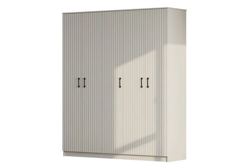 Ivon Garderobe 175x210 cm - Matt Hvit - Oppbevaring - Garderober & garderobesystem