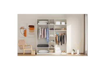 Ivon Garderobe 175x210 cm - Matt Hvit - Oppbevaring - Garderober & garderobesystem
