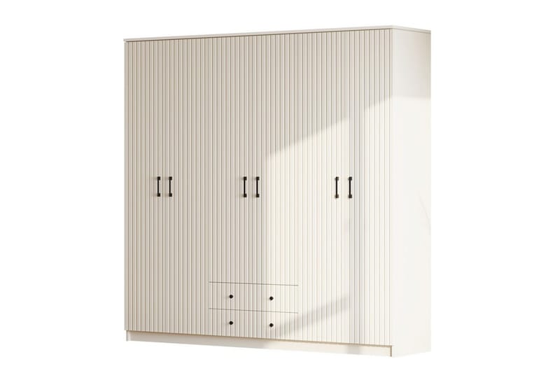 Ivon Garderobe 210x210 cm, Matt Hvit