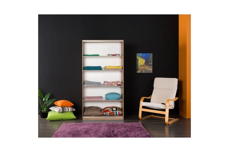Jovel Garderobe 94x182 cm - Hvit/Korallrosa - Oppbevaring - Garderober & garderobesystem