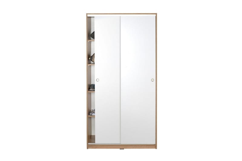 Jovel Garderobe 94x182 cm - Hvit/Korallrosa - Oppbevaring - Garderober & garderobesystem