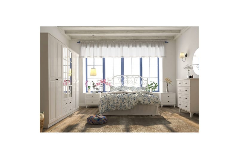 Jovric Garderobe 210x184 cm - Matt Hvit - Oppbevaring - Garderober & garderobesystem