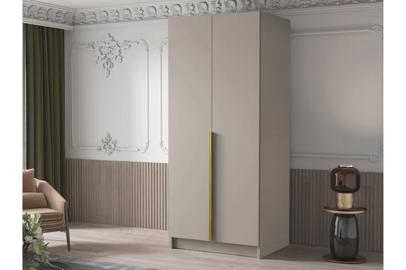 Julissa Garderobe 100 cm - Kashmir/Gull - Oppbevaring - Garderober & garderobesystem