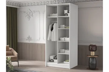 Julissa Garderobe 100 cm - Kashmir/Gull - Oppbevaring - Garderober & garderobesystem