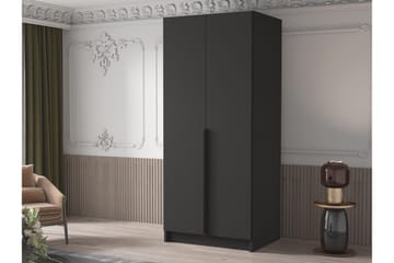 Julissa Garderobe 100 cm - Svart - Oppbevaring - Garderober & garderobesystem