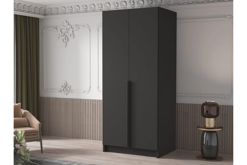 Julissa Garderobe 100 cm - Svart - Oppbevaring - Garderober & garderobesystem